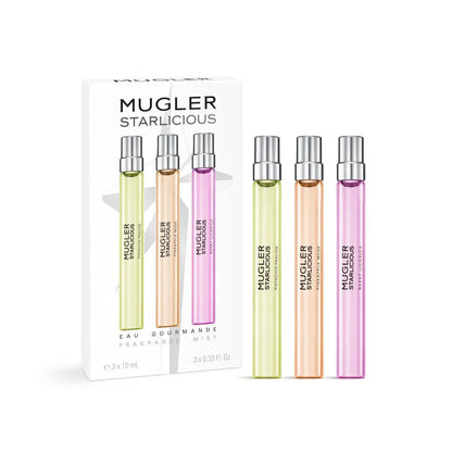 MUGLER | Starlicious Fragrance Mists Collection | Berry Licorice, Pistachio Praline, Pineapple Musk | 75Ml (2.5 Oz) | Discovery Set 3 X 10Ml